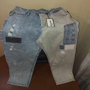 Relaxed Cropped Pants different designs, textures and depth size 32Lx32W